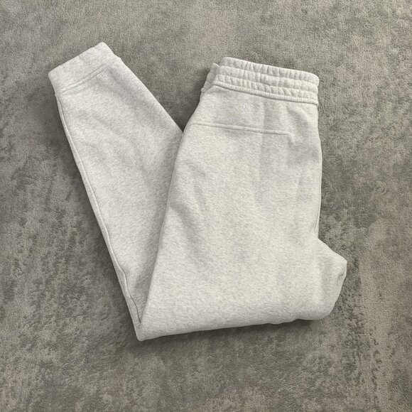 Lululemon Sweatpants Womens 10 Gray Loungeful High Rise Jogger Fleece Athleisure - Picture 1 of 16